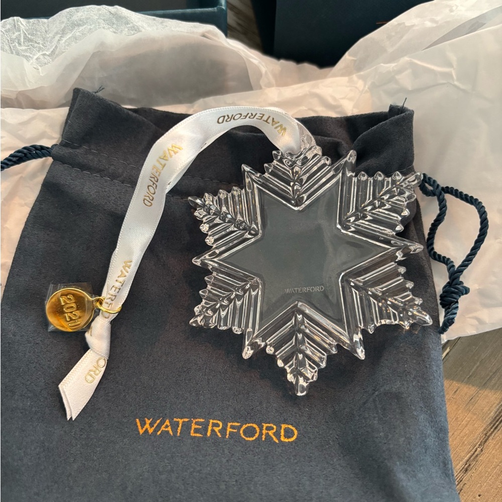 Waterford Clear Crystal Star Ornament